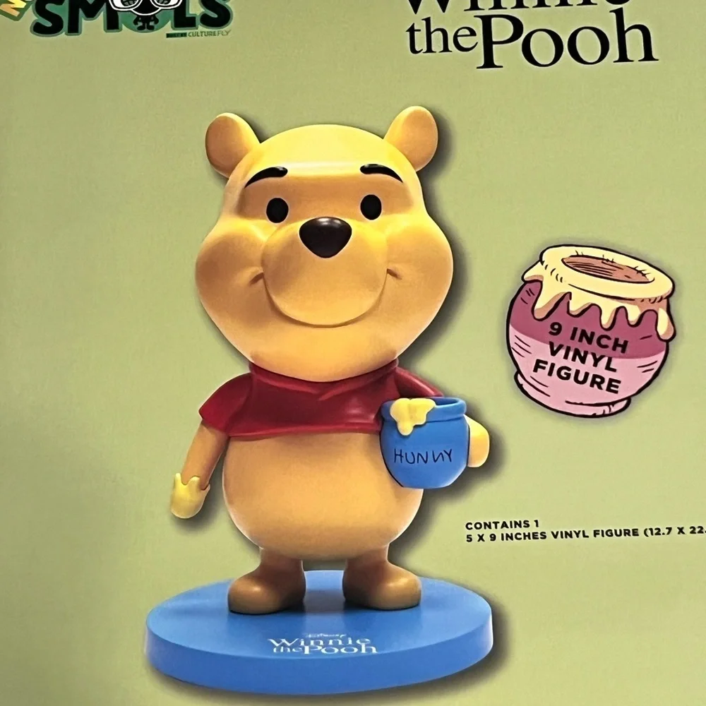 NEW Disney Winnie the Pooh Vinyl Figure 9” Figure Statue holding honey pot